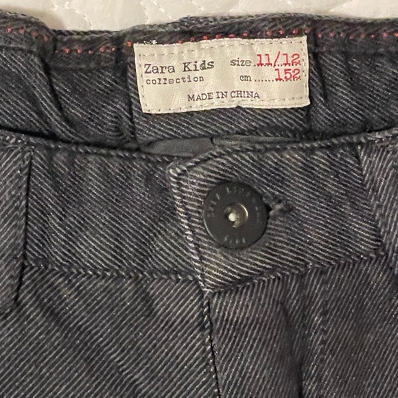Zara Boys 5 Pocket Ribbed Pant Size 11/12 Gray-Black - Picture 8 of 17